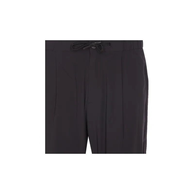 HERNO Straight Leg Drawstring Trousers-2