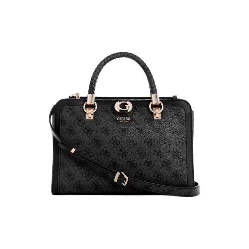 GUESS Artificial Leather Tote Bag Shopping Bag Shoulder Bag Crossbody Bag Handbag Women's Black