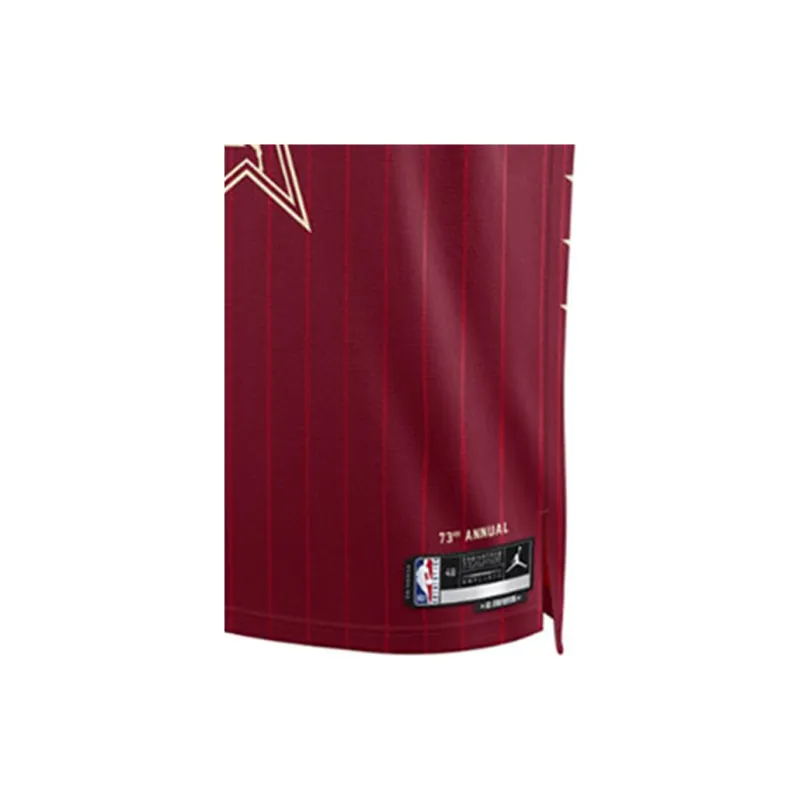 Jordan Basketball Jerseys LEBRON James Size 23 2024 All Star Player Edition Men's Deep Red-4