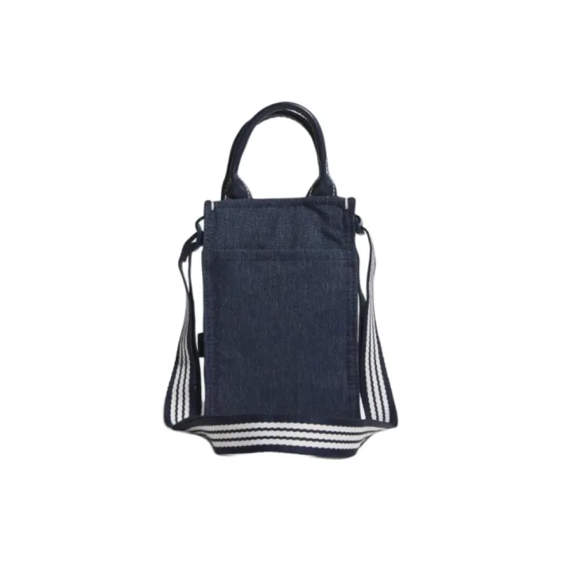 Adidas Fabric One Shoulder Handbags Small Size Unisex Blue-1