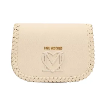 LOVE MOSCHINO Braided Logo Plaque Crossbody Bag