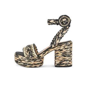 SAM EDELMAN ILIANA Strap Sandals Women's Beige Black