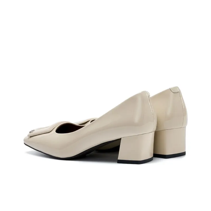 ELLE Chunky Heel High Heels 4.5cm Women's-9
