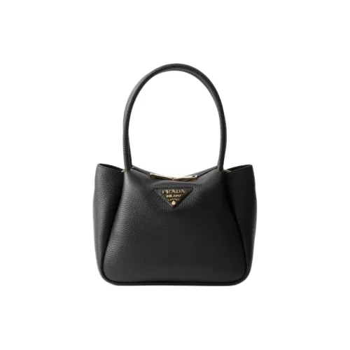 PRADA Leather Shoulder Bag Crossbody Bag Handbag Small Size Women's Black