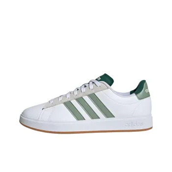 Adidas GRAND COURT 2.0 Anti Slip Wear Resistant Low Top Skateboard Shoes Men's White Green