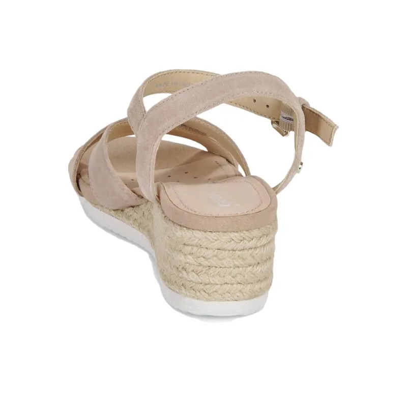 GEOX D ISCHIA CORDA Strap Sandals Women's Light Umber-4