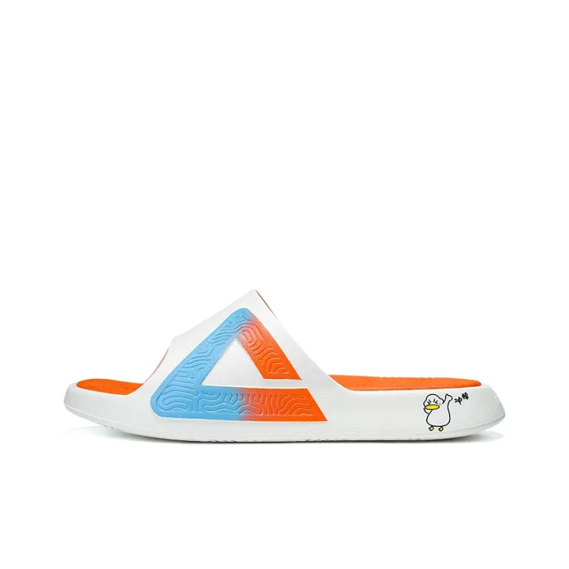 PEAK State Pole Slip Resistant Odor Resistant Slide Slippers Women's White Blue-7