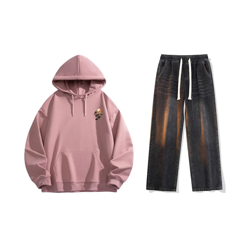 Airwalk Sweatshirt Set Unisex Black-55