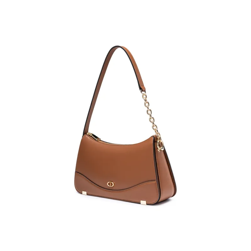 Chrisdien Deny Cow Leather Crescent Bag Shoulder Bag Regular Men's Black/Brown-9