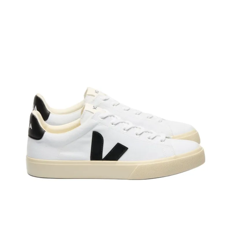 VEJA Campo Low Top Canvas Shoes Unisex White-1