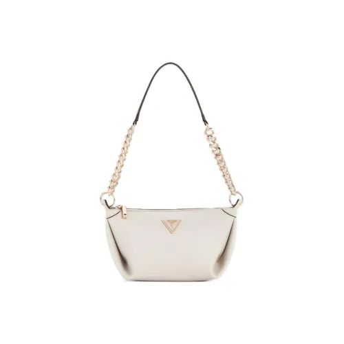 GUESS Artificial Leather Shoulder Bag Medium Size Women's White