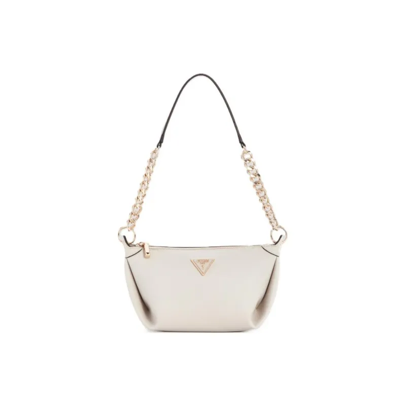 GUESS Artificial Leather Shoulder Bag Medium Size Women's White-0