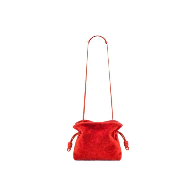 LOEWE Flamenco Cow Leather Portable Crossbody Bag, Shoulder Bag Women's-4