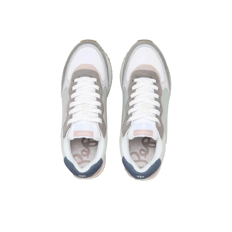 Pepe Jeans Anti-Slip Wear-Resistant Low-Top Casual Shoes Women's Beige Green Gray-3