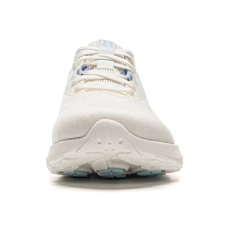 LiNing Qingyi Cushioning Rebound Breathable Low-Top Sprint Running Shoes Women's White Blue-4
