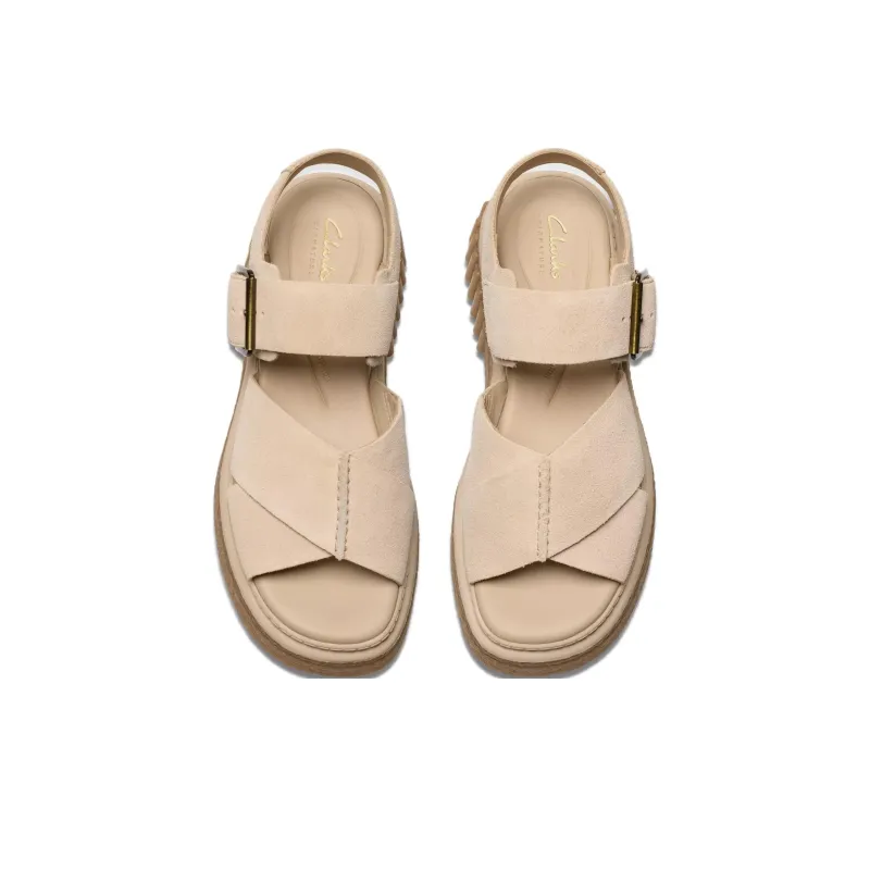 Clarks Evamar Wish Strap Sandals 5cm Women's Beige-3