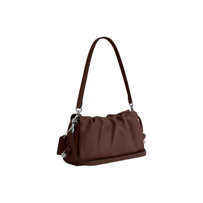 COACH Faye Smooth Leather Cloud Bag Handbag Shoulder Bag Small Size Women's Maple-1