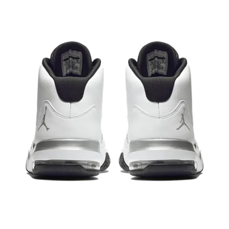 JORDAN Max Aura White Metallic Silver Black-3