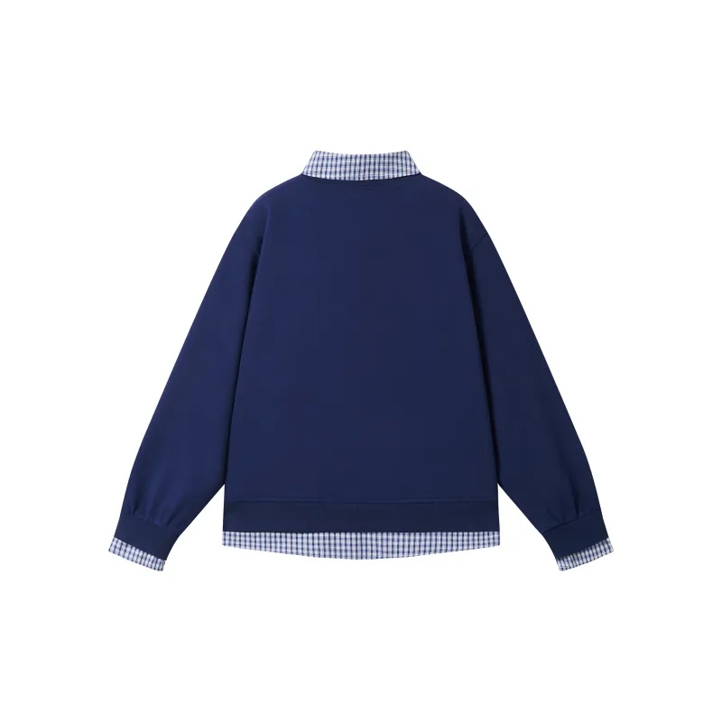 FOASIS Sweatshirt Unisex Navy Blue-1