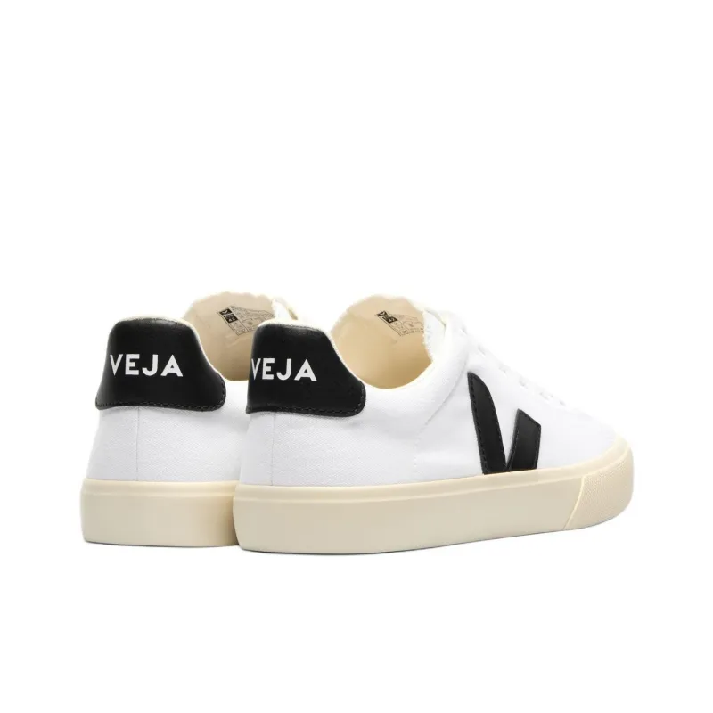VEJA Campo Low Top Canvas Shoes Unisex White-3