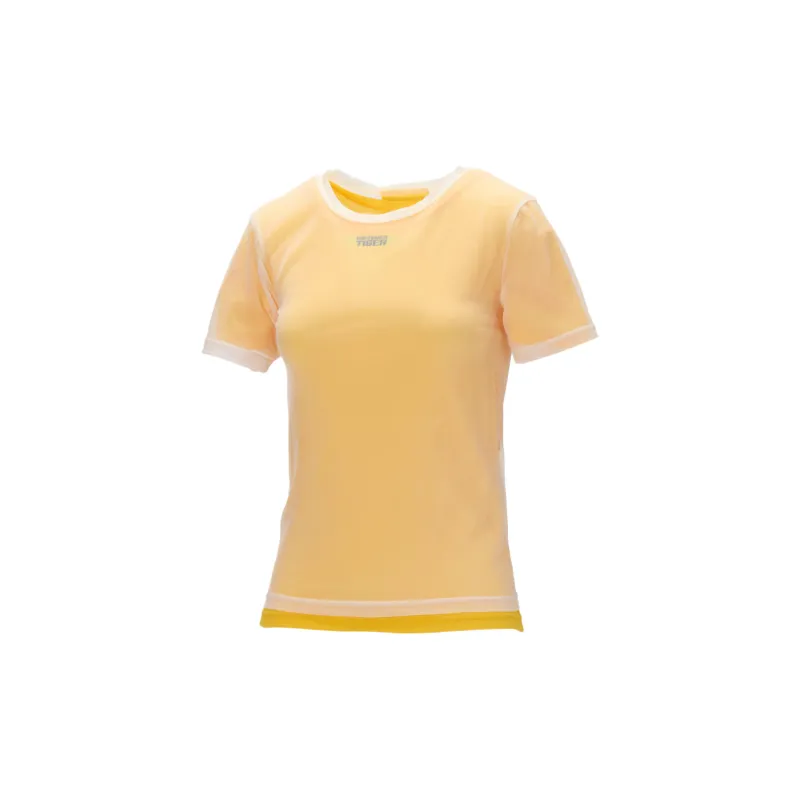 Onitsuka Tiger T Shirt Women's White/Yellow-2