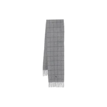 Polo Ralph Lauren Recycled Wool Nylon Knit Scarves Men's Gray