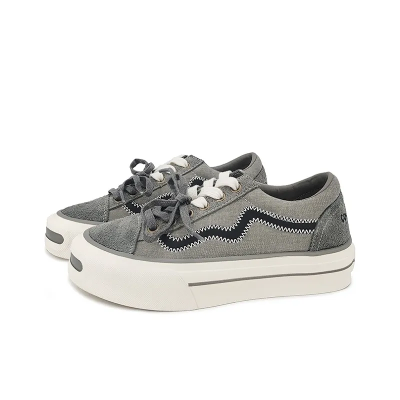 FZTZ Height Increasing Anti-Slip And Wear-Resistant Low-Top Skateboard Shoes Women's-2