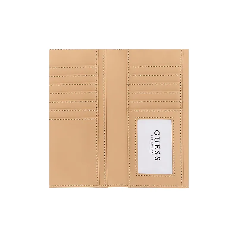 GUESS Faux Leather Clutches Wallets Women's White-3