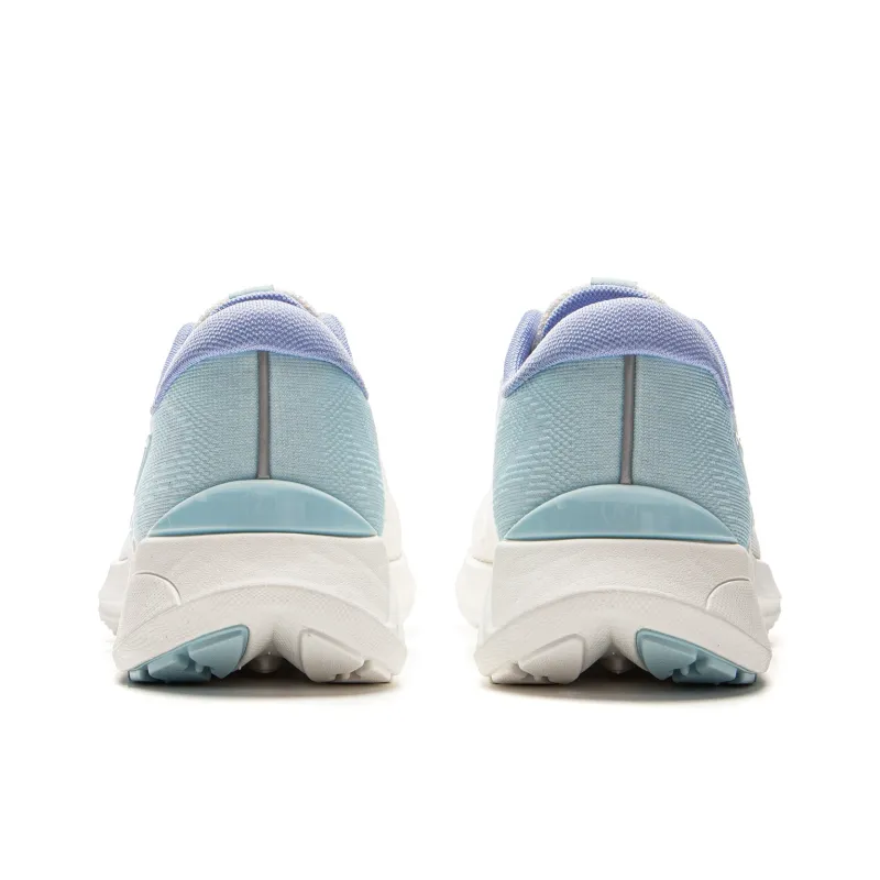 LiNing Qingyi Cushioning Rebound Breathable Low-Top Sprint Running Shoes Women's White Blue-5