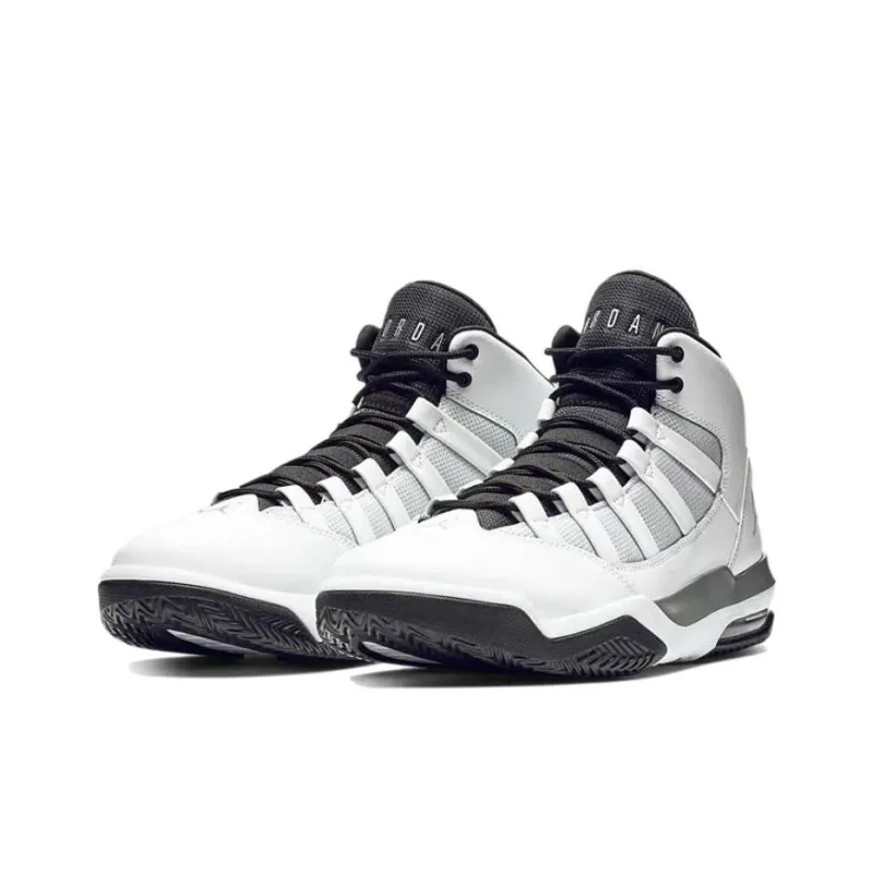 JORDAN Max Aura White Metallic Silver Black-2
