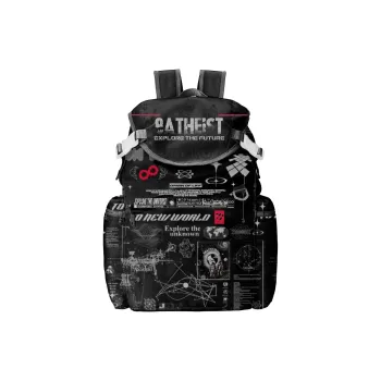 8atheist Polyester Backpack Regular Unisex Multicolor
