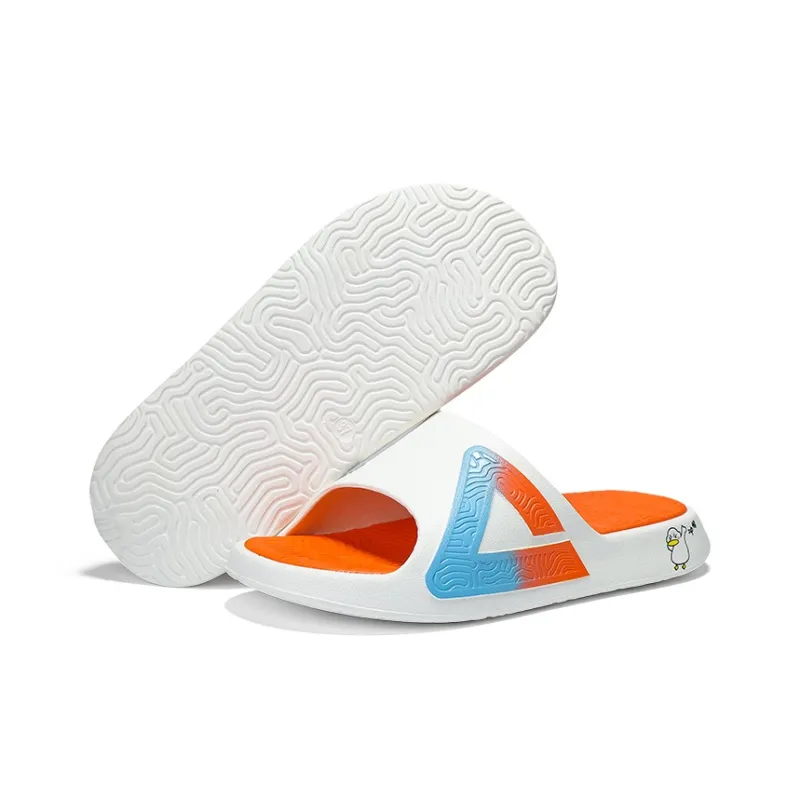 PEAK State Pole Slip Resistant Odor Resistant Slide Slippers Women's White Blue-14