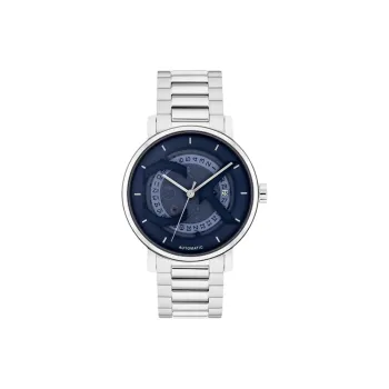 CALVIN KLEIN Wrist Watch Automatic Mechanical Movement Steel Strap 40mm Blue Dial Men's Watches