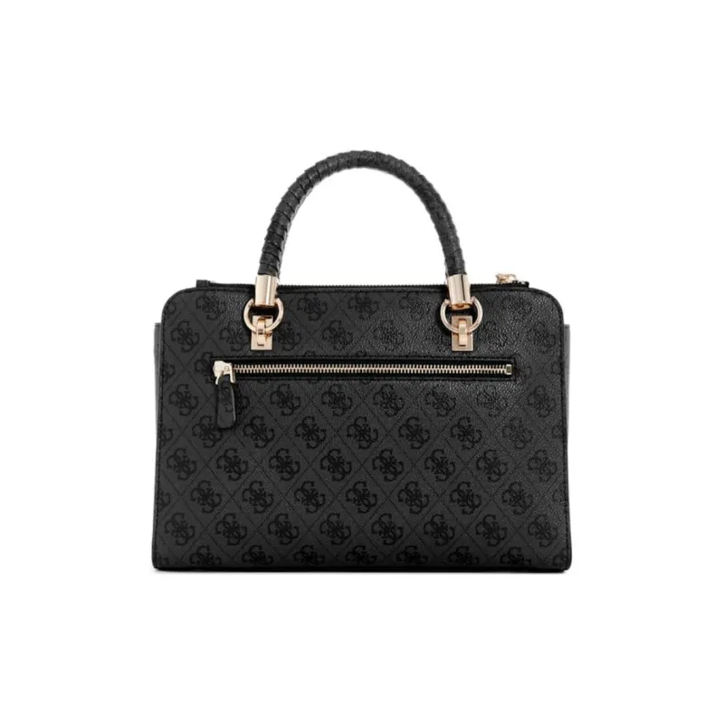 GUESS Artificial Leather Tote Bag Shopping Bag Shoulder Bag Crossbody Bag Handbag Women's Black-2