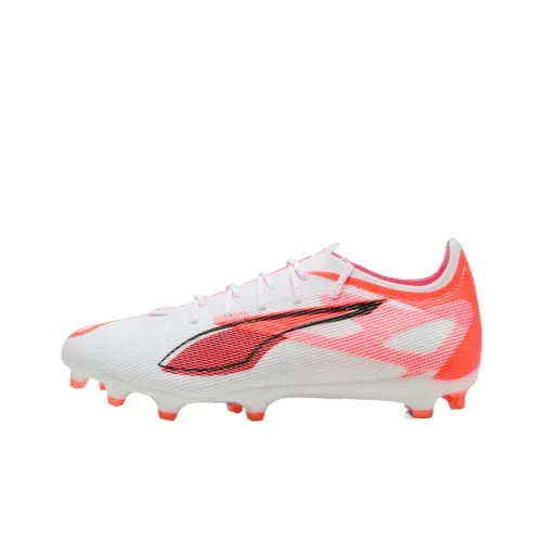 PUMA Ultra 5 Pro Anti Slip Wear Resistant Soccer Shoes Men's White Red