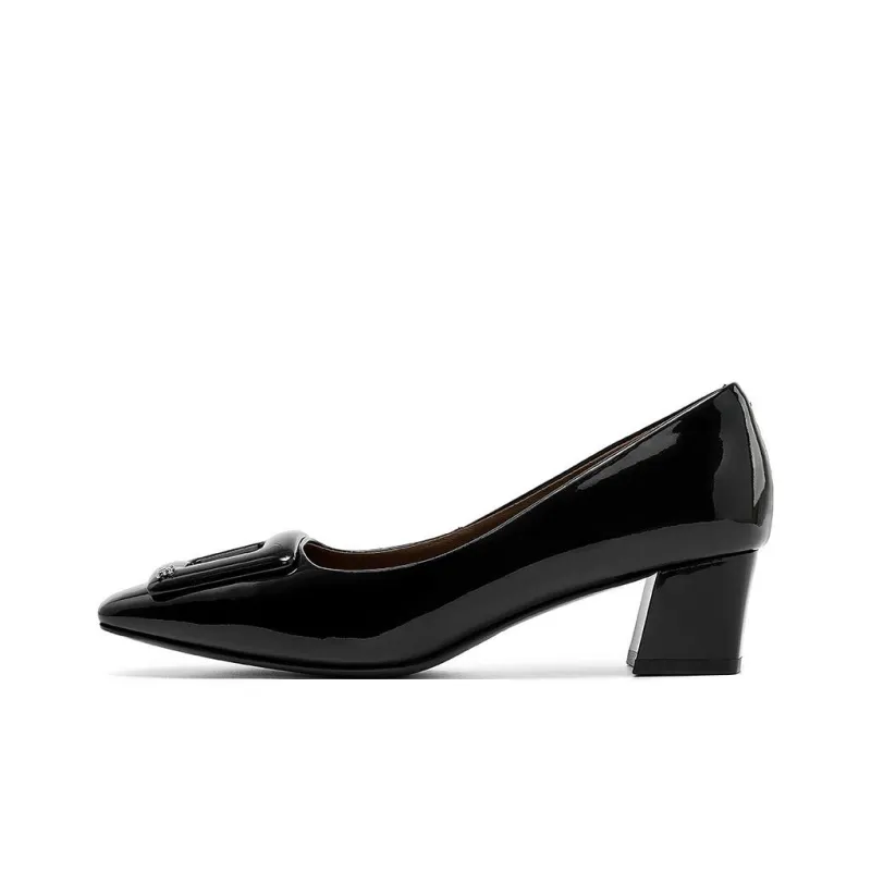ELLE Chunky Heel High Heels 4.5cm Women's-0