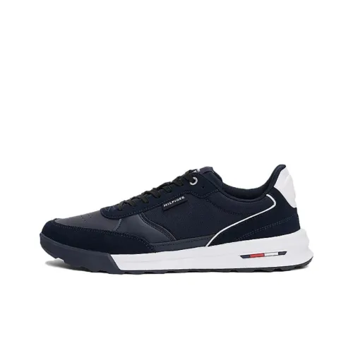 Tommy Hilfiger Wear resistant And Lightweight Low Top Casual Shoes Men's Blue White