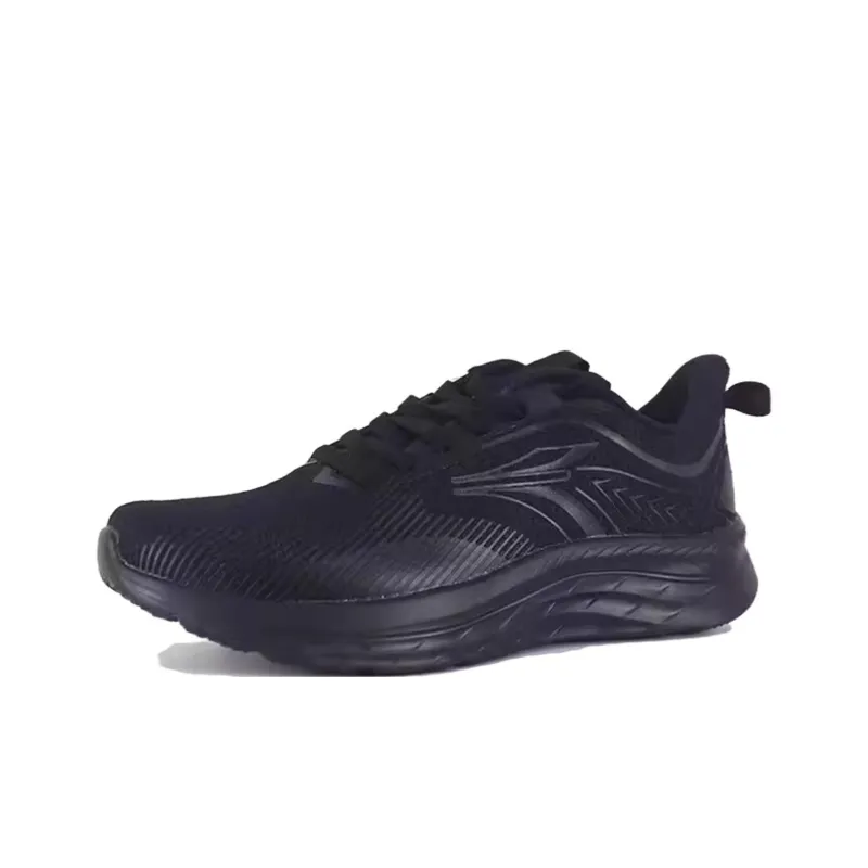 361° Cushioned Wear-Resistant Height Increasing Low-Top Running Shoes Men's Black-1