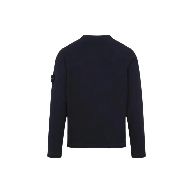 STONE ISLAND Logo Patch Crewneck Sweatshirt-1
