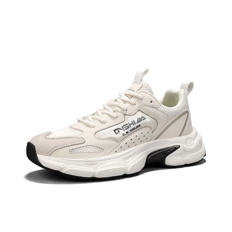 G.N.SHIJIA Anti-Slip Wear-Resistant Breathable Lightweight Height Increasing Low-Top Chunky Sneakers Men's-1
