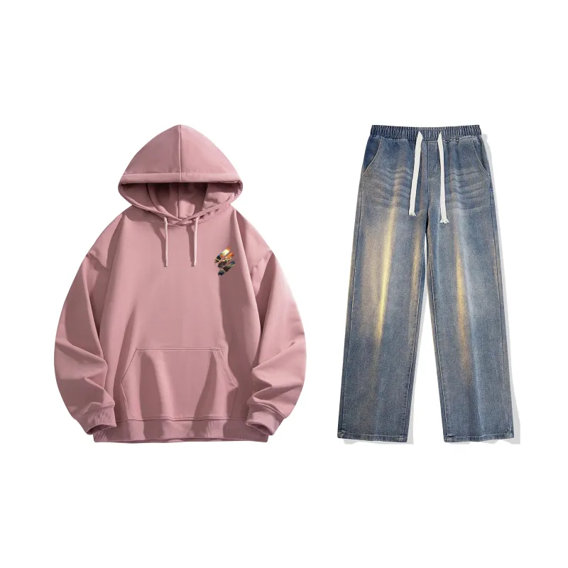 Airwalk Sweatshirt Set Unisex Black-41