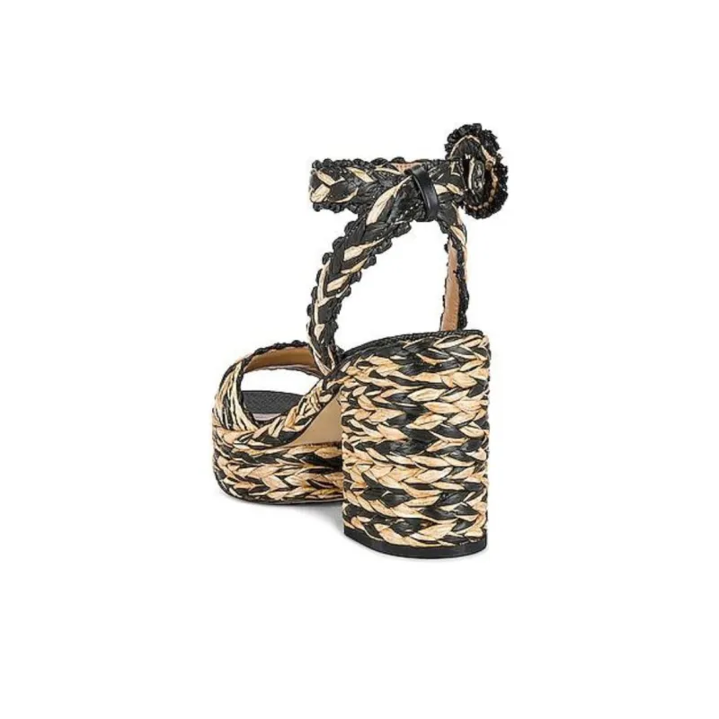 SAM EDELMAN ILIANA Strap Sandals Women's Beige Black-4