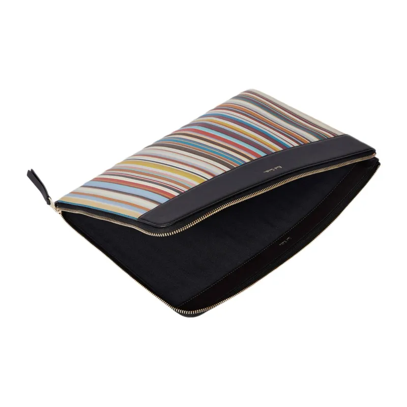 Paul Smith Signature Stripe Zip Up Document Case-3