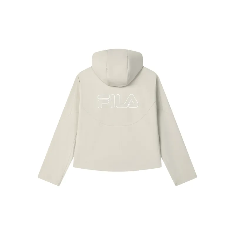 FILA Lifestyle 2025Q1 Woven Coat Women's Courtyard Stone Gray-1