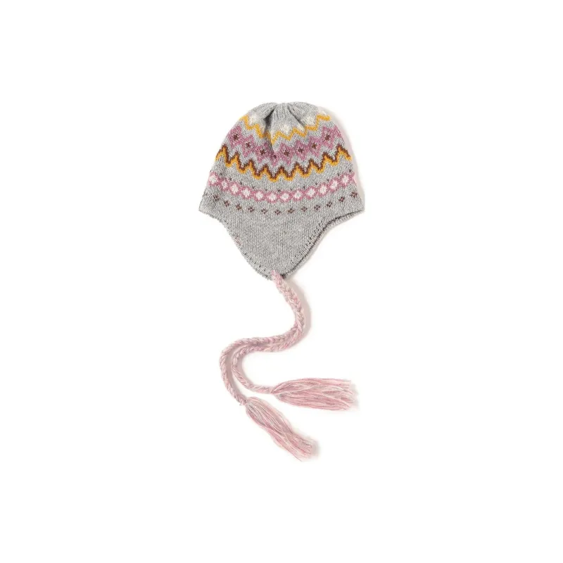 Beams Acrylic, Knitted Fabric Beanies Women's Gray-0