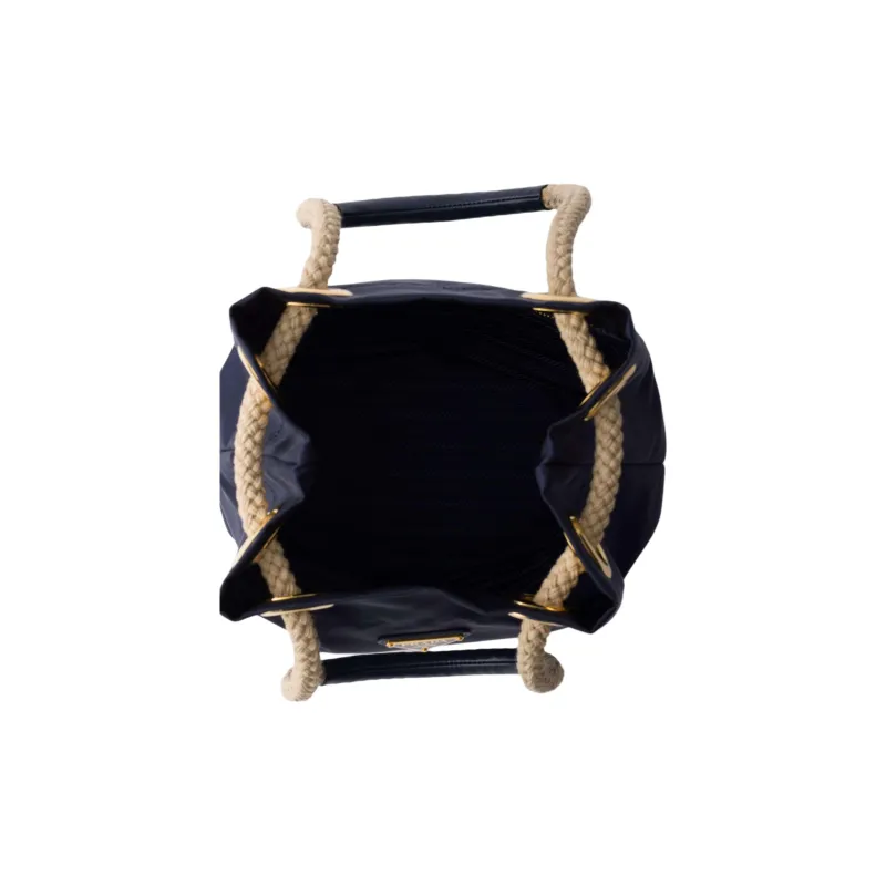 PRADA Re-Nylon Recycled Polyamide Bucket Bags Shoulder Bags Women's Sea Blue-3