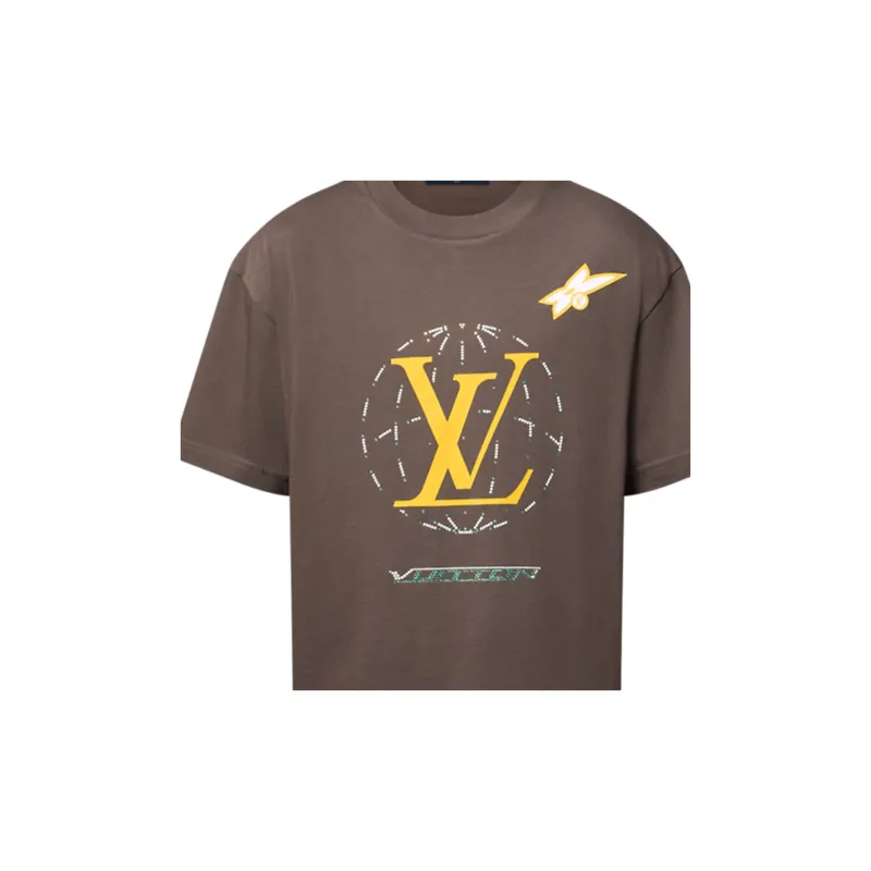 LOUIS VUITTON Washed Embellished Cotton T-Shirt-4