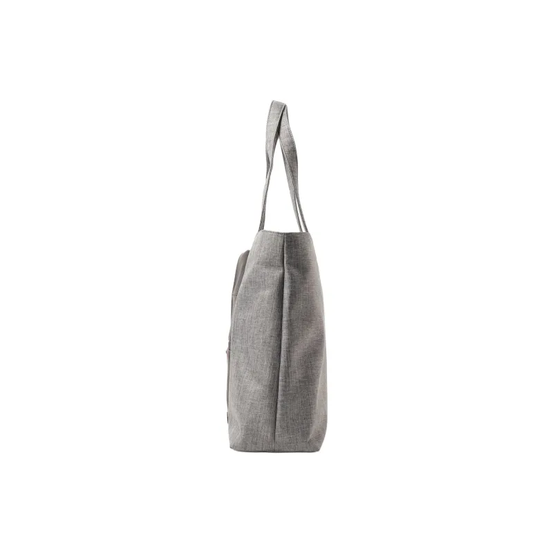 Beams Heart Polyester Tote Bag, Shopping Bag, Shoulder Bag Men's Charcoal Gray-1