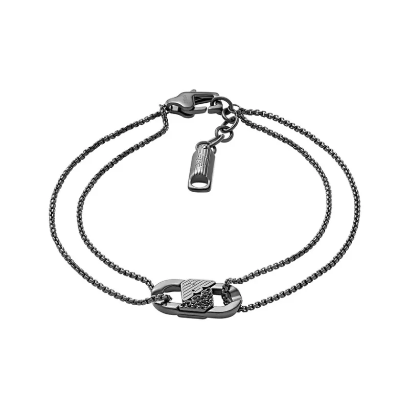 EMPORIO ARMANI - Bracelets Men's Black-0