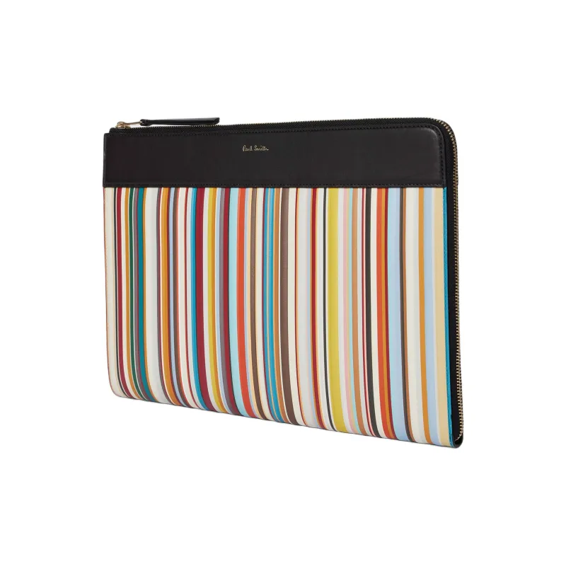 Paul Smith Signature Stripe Zip Up Document Case-1